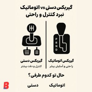 ⚙️ تفاوت گیربکس دستی و اتوماتیک
