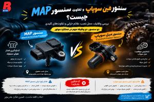 تفاوت سنسور MAP و سنسور میل سوپاپ چیست؟ بررسی وظایف و علائم خرابی